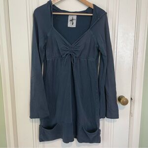 Vintage Y2K Nightcap Blue Belle Sleeve Mini Dress Size‎ 2